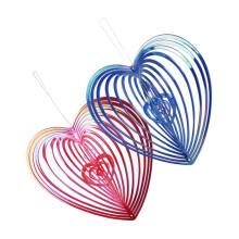 2 pieces wind spiral bird protection heartshaped garden decoration effective bird decor to repel birds in Ref: 3888
