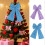 Oversized Chiffon Bowknot Christmas Tree Decoration For-Green 6