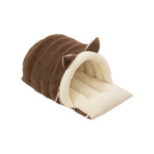 Enclosed Pet Nest with Nonslip Bottom-Coffee color 40X30X27cm