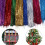 Party Essential Metallic Finish Tinsel Accessories for-Red 6