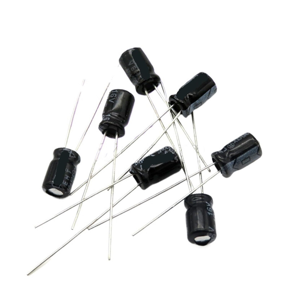 50Pcs 16V100uf 5 7Mm 100Uf 16V 5 7 Electrolytic Capacitor Capacitance Meters Ref: 7689 9365049132817