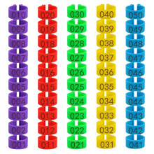 Entengeflgelbein Tags poultry leg rings, colorful identification clips numbered tags