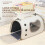 Adjustable Strap Portable Pet Carriers For Small Pet-Orange 2
