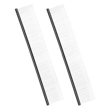 2 x Pet Hair Removal Comb for Cats, Open Knot, Brush for Dogs, Hair Scraper, Cats, Grooming Tool, Cat Comb Black22 x 3.8cm
