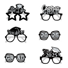 6Pcs Graduation Photography Props Funny Graduation-Sliver