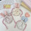 Secure Drawstring Closure Organiseer Rabbit Ears Floral-Blue 2