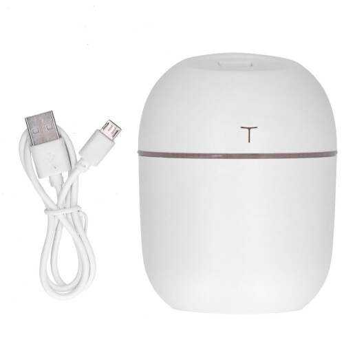 Air Humidifier Cool Mist Diffuser, Portable USB Powered Aromatherapy Diffuser with LED Night Light and Auto Shutoff, Fine Mist Technology for Home Off