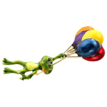 Creative Frog Brooch Unique Scarf Pin for Clothing Backpack Scarves Cute Animal Design for Women