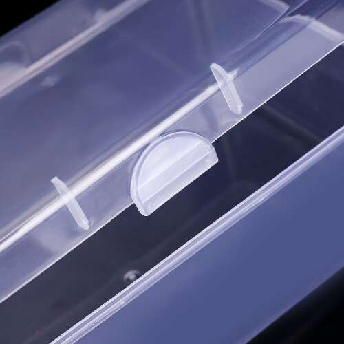 Clear Plastic Storage Case for Convenient Organization, Rectangular Box Containers with Transparent Design, Sturdy Plastic Construction for Small Item 2