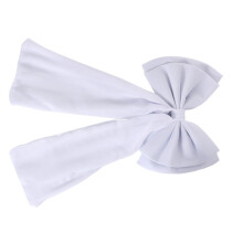Oversized Chiffon Bowknot Christmas Tree Ornament For-White