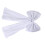 Oversized Chiffon Bowknot Christmas Tree Ornament For-White 1