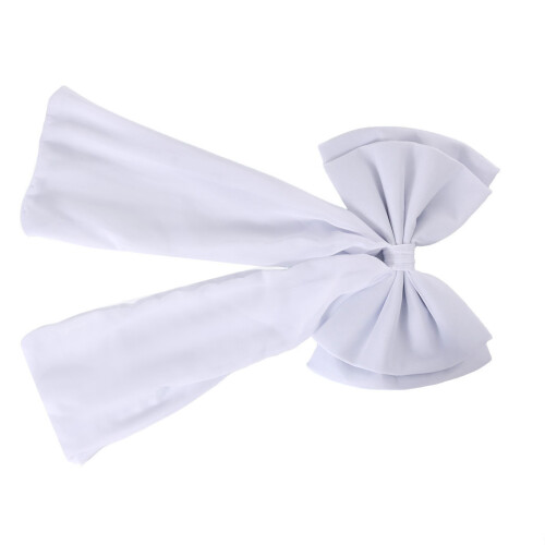 Oversized Chiffon Bowknot Christmas Tree Ornament For-White