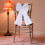 Oversized Chiffon Bowknot Christmas Tree Ornament For-White 4