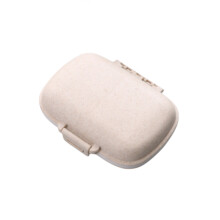 Pastillero compacto, construcción duradera, doble cierre de seguridad, material impermeable para organizador diario de pastillas, ideal para viajes