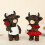 Figurine de vache des Highlands pour décorations d'étagères de 7