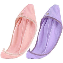 Protect Your Hair With Our Super Absorbent Microfiber Hair Towel, Quick Dry Design Ensures Fast Drying Without Damage, Button Secure For Stability, Id