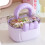 Double Layer Clear Organizers Box With Comfortable-S Pink 2