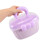 Double Layer Clear Organizers Box With Comfortable-S Pink 5