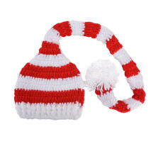 Baby Weihnachten Strickmütze Langschwanzform