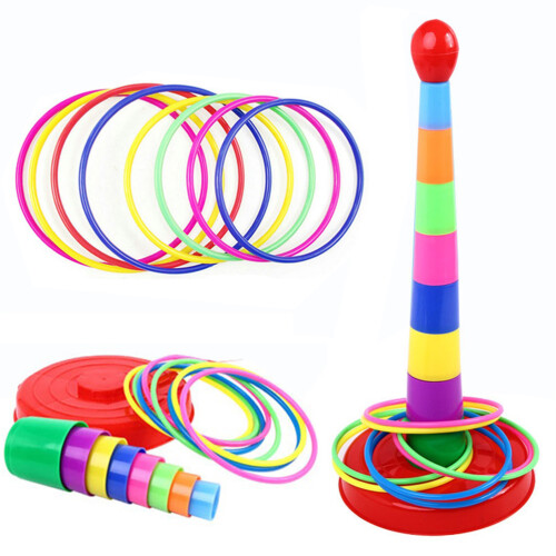Bunte Sport Ring Werfen Spiel Set Kinder Stapel