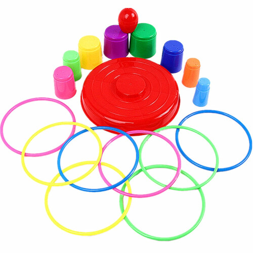 Bunte Sport Ring Werfen Spiel Set Kinder Stapel 2