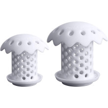 Silicone Flat Stopper, Bathtub Drain Stopper - 2 Pack Universal Bath Drain Cover with Food Grade Silicone, Clog Prevention, Suction Cup Design for Sho