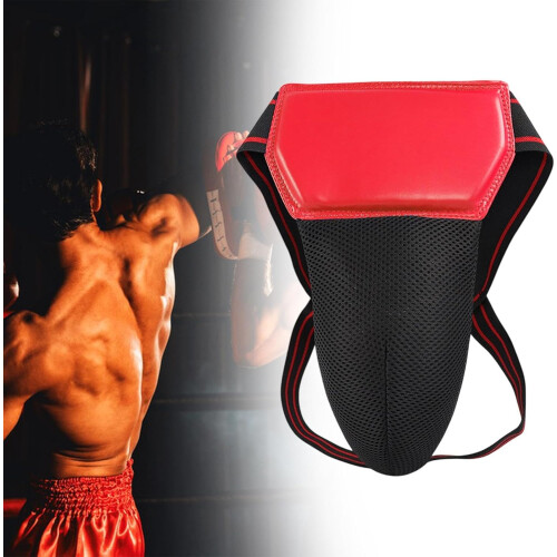 Taekwondo Groin Guard for Movement and Sparring Red  Ref: 6076 1