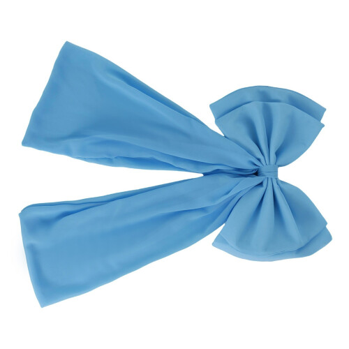 Oversized Chiffon Bowknot Decoration Reusable Fabric-Blue