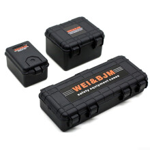 Enhance Your RC Model with This 3PCS Toolbox Storage Set for TRX4 SCX10 D90 Crawlers (Black)