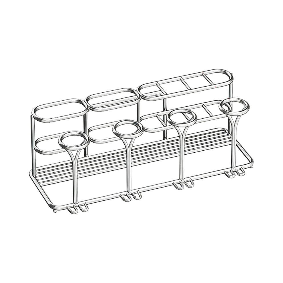 Stainless Steel Wall Mount Toothpaste and Toothbrush Holder-4