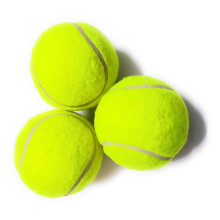 Sports Rubber Lightweight Hard Cricket Tennis Ball Yellow 2 Pack - Durable Training Equipment for Outdoor Play