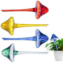 watering globes, 4pcs 30 cm colorful mushroomshaped selfwatering spikes, automatic plant waterer, selfwatering planters for indoor plants
