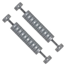 2 x football score counters, 10 numbers, score counter, table football, scoreboard accessories gray