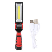 Design portátil, design dobrável, lanterna LED, fonte de luz COB, base magnética, luz de trabalho recarregável, uso mãos-livres, bateria de