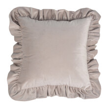 17.7In/19.7in Pillowcase Square Ruffled Pillow-champagne 45CM