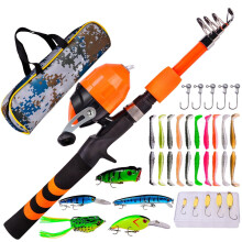 Kinder fishing rod Soft telescopic fishing rod for children with bag Breathable fishing equipment, ideal for family, friends and home 2 Ref: 5194