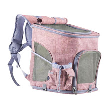 Pet Carrier Backpack Cat Carrier Comfortable Ventilated Portable Cat Bag Cat Backpack Carrier for Travel Small Pet, Pink