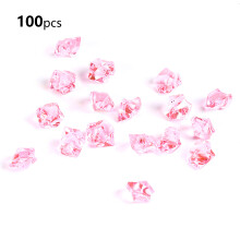 Cristais de gelo acrílicos para decoração de eventos, pedras de cristal para artesanato em tons variados, do claro ao escuro, perfeitas para