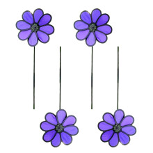 4 Stuks Wiel Windmolens Outdoor Decors Roterende-Paars