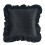 Square Pillowcase 3D Ruffled Pillow Shams-Black 50CM 1