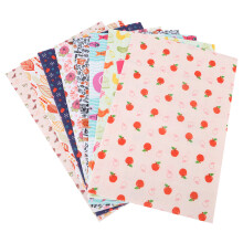 Versatilidade em Artesanato: Tecido Não Tecido para Quadrados de Patchwork, 8 Peças com Estampas Diferentes, Resistente e Durável, Bonito e