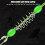 Double hook bait holder fluorescent freshwater, robust curved for beginners 9 4