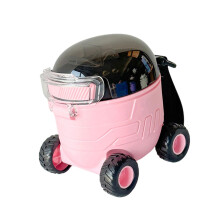 Bouteille d'eau en forme de vaisseau spatial miniature,-Rose