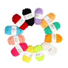 Fil à crocheter 12 couleurs, 4 plis, fil à-Fil ordinaire