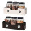 Wooden Pet Snacks Container Includes 3 Plastic Jars-Black 7