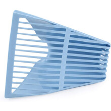 Pá para areia de gato de alto desempenho e resistência, com design ergonômico compatível com areia aglomerante. A borda lisa garante uma limpeza