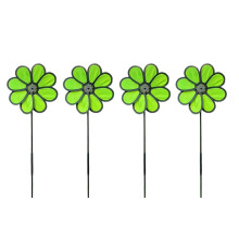 Moulin à vent pour pelouse de jardin, 4 pièces, moulin à-Vert