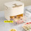 Double Layer Ice Molds With Storage Bin and Lid Easy-Milk white 2