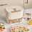 Double Layer Ice Molds With Storage Bin and Lid Easy-Milk white 3