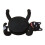 Tapis de tasse, tapis de boisson en forme de-Noir multicolore 5